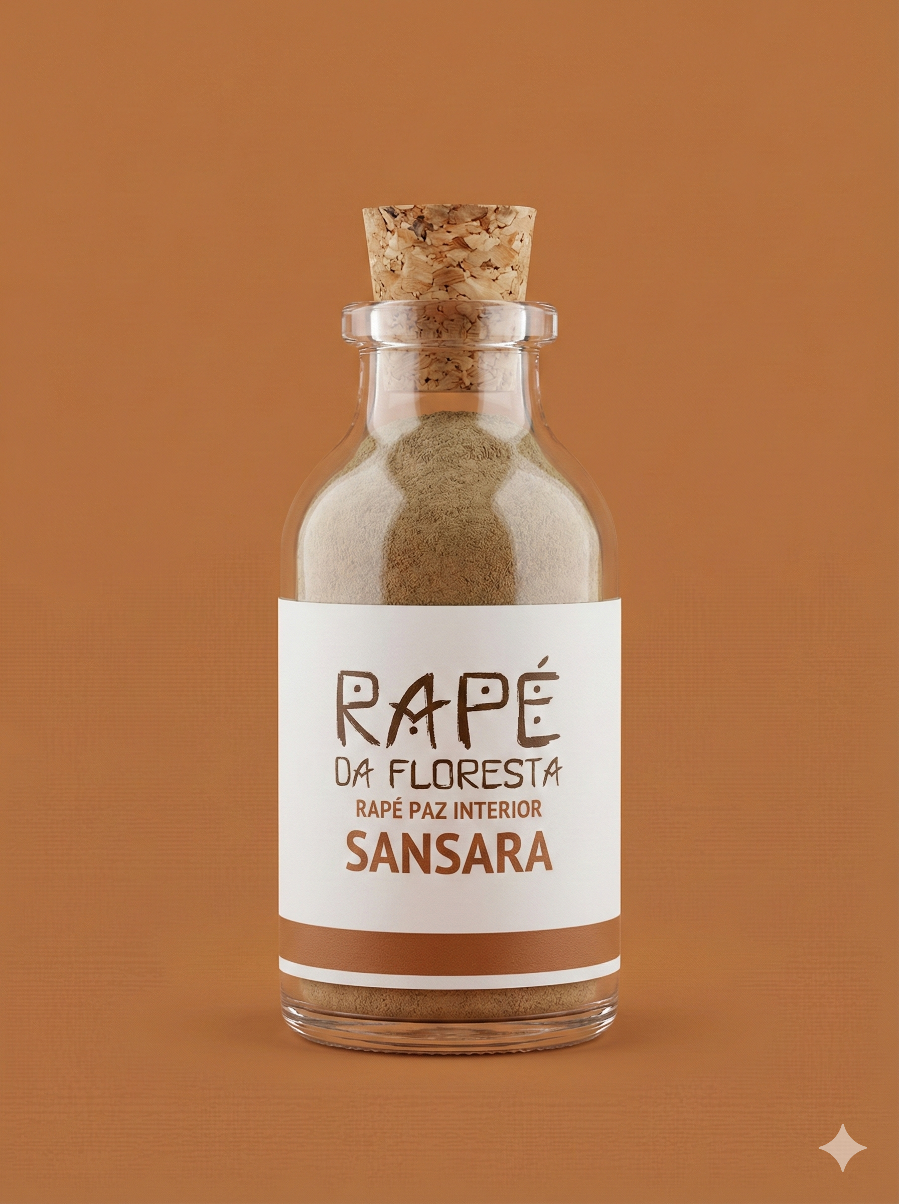 Rapé Paz Interior — Sansara Descrição nova: O Sansara é raro de encontrar — é chamado de Rapé da Sorte porque, segundo as tradições, tira a panema: energias estagnadas, tristezas e bloqueios espirituais. Seu aroma profundo relaxa músculos, dissolve a ansiedade e acalma pensamentos. Perfeito para meditar, descansar ou encerrar um dia corrido em paz. Composição: Tabaco, cinza de pau pereira e folhas de Sansara.